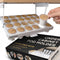 COFFEEKEEPERS KEEPERS Under Cabinet K Cup Holder with Swing-Down Access Space-Saving Coffee