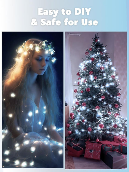 3 Pack 26 80 8 Fairy Lights Battery Operated with Remote Control Timer, FT LED String Lights Outdoor Indoor, Mode