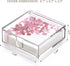 Acrylic Napkin Holder, 7"x 7"x 2.4" Flat Dispenser with Lid, Waterproof Paper Napkin Container for Kitchen & Bathroom
