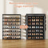 7 35-40 8 Closet, VTRIN Shoe Rack with Cover, Tier Shoe Organizer Storage for Pairs Shoes and Boots Large Capacity Tall