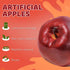 16PCS 3.43" 2.95" Toopify Artificial Red Apples, Red Delicious Faux Apples, Plastic Fruit, Fake Lifelike Simulation