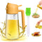 YOUSHEME 2 in 1 Glass Oil Sprayer & Dispenser,2024 New 2-in-1 Olive Oil
