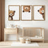 Lwoztra 12x16x3 Inch Bear Nursery Wall Art Decor Kids Canvas Poster Baby Boy Nursery Wall Decor Woodland Animal