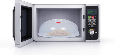 Large Microwave Cover for Food, Easy Grip Splatter Guard Lid with Steam Vent, BPA Free, 11.5 Inch, Dishwasher Safe