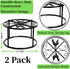 2 Pack Cedilis Chicken Feeder Stand, Heavy Duty Iron Stand for Chicken Coop Poultry Feeder and Waterer Buckets Indoor