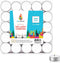 White Unscented Tea Lights, Smokeless & Dripless, Long Lasting Flames for Dinners & Events (Bulk Pack of 100)