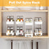 DABIGE 2 Pack Need:12'' Highx11'' Deepx5'' 10 Tier-2Tier, Pull Out Spice Rack Organizer for Cabinet, Slide Out Spice