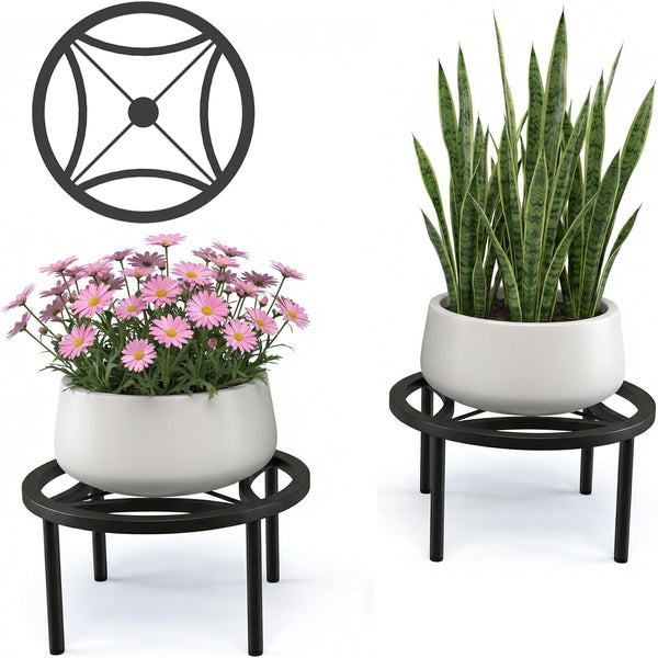 TOSKING 2-Pack Plant Stands - Heavy Duty Low Plant Stand, No Assembly