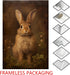Farmhouse Rabbit Wall Art, Vintage Bunny Prints with Flowers, 16x24inch Vintage Animal Pictures No Frame
