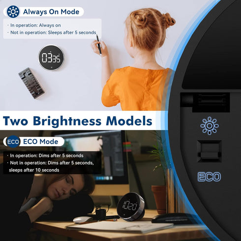 Digital Kitchen Timer, 3.8'' Large LED Display, Adjustable Volume, Easy for Cooking/Study/Exercise