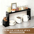 BESLCEID 31-inch 50 bamboo stove rack for above the hob, kitchen bamboo spice rack, supports up to pounds. Bamboo stove