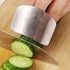 Stainless Steel Adjustable Finger Guard - Safe for Cutting Vegetables and Food