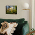 Forest Wall Art Nature Pictures Wall Decor Living Room Mountain Landscape Photo Prints Sunrise Green Trees Scenery Poster Painting Framed Artwork for Bedroom Kitchen Office Home Decorations 12x16”