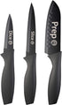 MasterChef Kitchen Knives Set of 3, Small Knife Set for Home Cooking, Extra Sharp Non Stick Blades