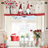 ALAGEO Valentines Day Valances for Windows, Gnomes Love Heart Valance Window Treatments for Kitchen Bathroom 54 x 18
