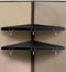 Metal Cubicle Corner Shelf with 3 Hooks for Office Fabric Walls, Hanging