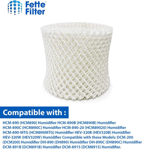 Fette Filter - Filter C Humidifier Wicking Replacement Filter for Honeywell HC-888 HC-888N, 2-Pack