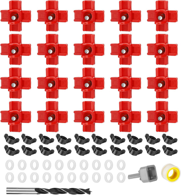 20 Pack Chicken Waterer Nipples - Easy Install Leakproof Poultry Watering System
