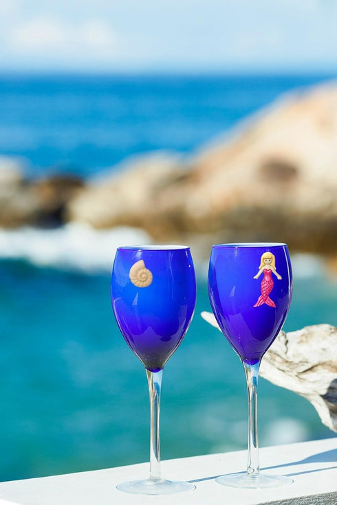 Mermaid Magnetic Wine Charms and Glass Markers Set of 6, Great Gift for Women