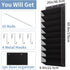 TAHAVICE 10-Tier 30 Closet, Large Size Over The Door Shoe Organizer, Holds Pairs Hanging Shoe Rack with Deep Pockets