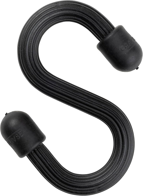 Nite Ize Gear Tie Bendable S-Hook - Black - 4 Count (4 Pack) by Nite Ize