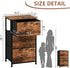 3 Closet Somdot Dresser for Bedroom with Drawers, Storage Organizer Chest of Drawers with Removable Fabric Bins