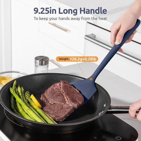 U-Taste 13.6in Silicone Turner - Heat Resistant Kitchen Spatula Flipper, BPA Free for Nonstick Cookware