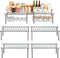 STORAGE MANIAC Set of 4 Expandable Kitchen Cabinet Organizer Shelf Kitchen Counter