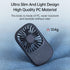 JISULIFE Handheld Mini Lash Fan with Bracket, Portable USB Rechargeable Makeup/Eyelash Fan with 3 Speeds for Women, Blue