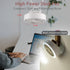 Small Desk Fan - Ultra Quiet USB Fan, Portable 3000mAh Rechargeable Battery Operate, High Power with Ambient Light