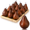 Wavwavw 12 Pcs Artificial Fruit Fake Brown Pear Bulk Lifelike Simulation Pears Decorative