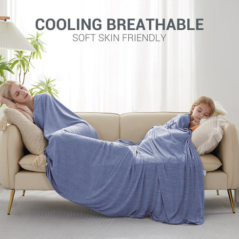 Q-MAX>0.5 Summer Marchpower Cooling Blanket for Hot Sleepers, Arc-Chill Cooling Blanket, Instant Cool to Touch Blanket