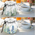 Kettle Cover Teapot Cozy, Insulated Breakfast Pot Cover, 2Pcs Set with Elastic Band for Household, Cactus and Purple