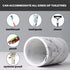 ZCCZ Toothbrush Holder for Bathroom, Marble Look Electric Toothbrush and Toothpaste Organizer, White Design Cup