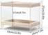 Bathroom Countertop Organizer, 2-Tier Wood Shelf for Cosmetic Storage, Acrylic Standing Rack for Home