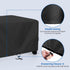 32W 32D 18H, SunPatio Outdoor Ottoman Cover, Waterproof Square Coffee Table Cover, Patio Furniture Side Table Cover