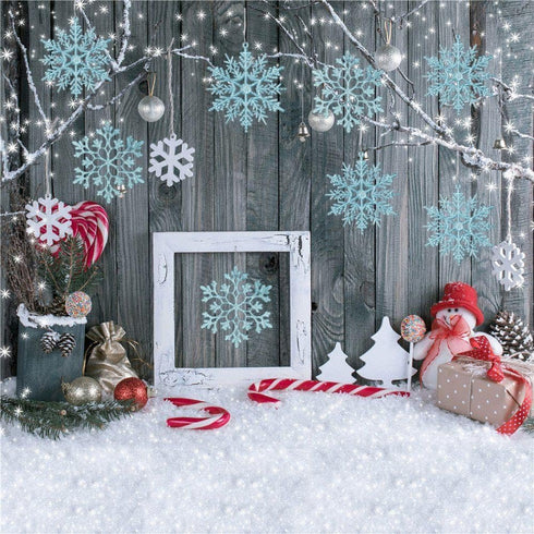 DearHouse 36pcs Plastic Snowflake Ornaments, Tiny Sparkling Glitter Snowflake Decorations on String for Christmas Trees