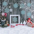 DearHouse 36pcs Plastic Snowflake Ornaments, Tiny Sparkling Glitter Snowflake Decorations on String for Christmas Trees
