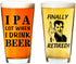 IPA A Lot When I Drink Beer Funny Gift Glasses, Pint Lover Glass Mug, Novelty Beer Stein