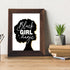 8 x 10 Inch Inspirational Wall D cor, Black Girls Bedroom Makeup Lash Lips Poster, Motivational Design Unframed