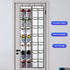 KEEPJOY Over The Door Shoe Organizer | Hanging Shoe Holder with 14 Mesh Pockets and 4 Hooks | White-2Pack