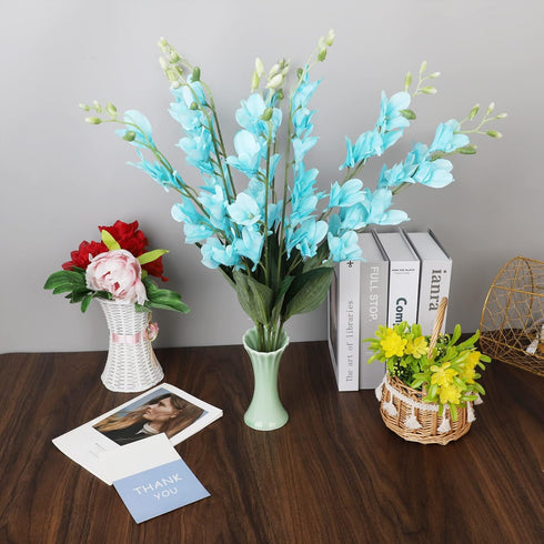 10 Pack Artificial Orchid Flowers, Fake Dancing Lady Orchid for Wedding, Home, Office, Party Decoration