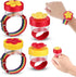 Zopeal 4 Pieces Hummingbird Wrist Feeder - Outdoor Hand Feeder with Adjustable Strap, Mini Hand Feeding Tools