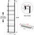 6 6 Churboro Over the Door Pantry Organizer Rack with Adjustable Baskets, Tiers Dual-use Spice Rack- Hanging or Wall