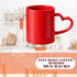 Set 6, 10 oz Pickmesh Colorful Ceramic Coffee Mug of Rainbow Enamel Mugs with Handles, Dishwasher and Microwave Safe