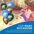 Gone Fishin' Party Balloons (6 pcs.) - 12" Latex Balloons in 3 Vibrant Colors with Largemouth Bass Print
