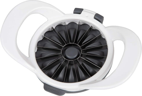 PrepWorks by Progressive 16-Slice Thin Apple Slicer and Corer, Dishwasher Safe with Safety Cover