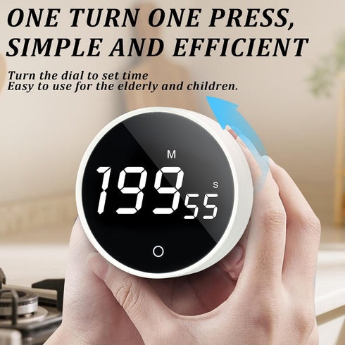 BXF SPORTS 199-Minute Countdown Countup Digital Kitchen Timer - Magnetic Timer with Large LED Display,Volume