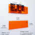 2 Pack Orange Acrylic Magazine Holder, Wall Mount Hanging Bookshelf Literature Storage Rack, Brochure File Display