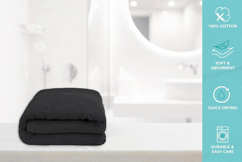 Pack 6 24x48 Inches 100% Bath Towels of Soft, Quick Dry & Highly Absorbent Cotton Towels for Bathroom, Spa, Gym & Hotel
